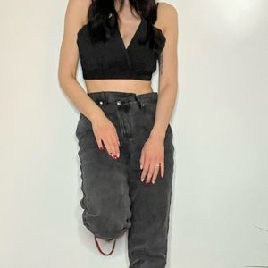 NWT black cropped dressy top, small, great for date night/dinner with the girls